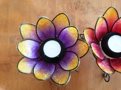 S Lotus Flower Candle Holder
