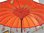 Orange Balinese Umbrella Ø 130 Folding Mast