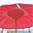 Red Balinese Umbrella Ø 130 Folding Mast