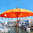 Orange Balinese Umbrella Ø180 Folding Mast