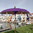 Purple Balinese Umbrella Ø180 Folding Mast