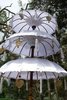 Triple Balinese Umbrella Cream Colour Folding Mast
