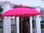 Pink Balinese Umbrella Ø180 Folding Mast