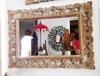 Handcarved Abesia Mirror