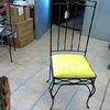 Yellow Iron Chair