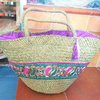 Pink Wicker Bag