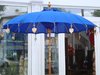 Balinese Umbrella Ø180 Folding Mast Aqua Blue