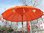 Orange Balinese Umbrella Ø 130 Folding Mast