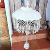 Cream Table Balinese Umbrella WW Fringe