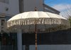Balinese Umbrella Ø 250 Cream Fringe Folding Mast