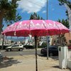 Pink Silver De Luxe Balinese Umbrella