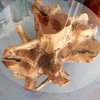 Teak Root Glass Table