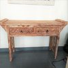 Two Drawers Teak Console