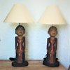 Set  Balinese Couple Lamps