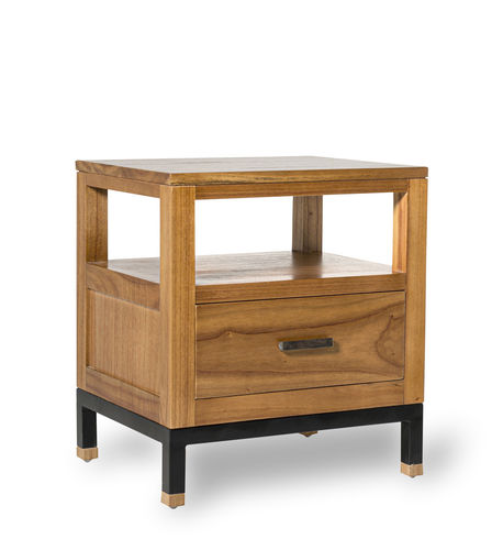 Iron Wood Bed Side Table