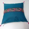 Turquoise Square Cushion